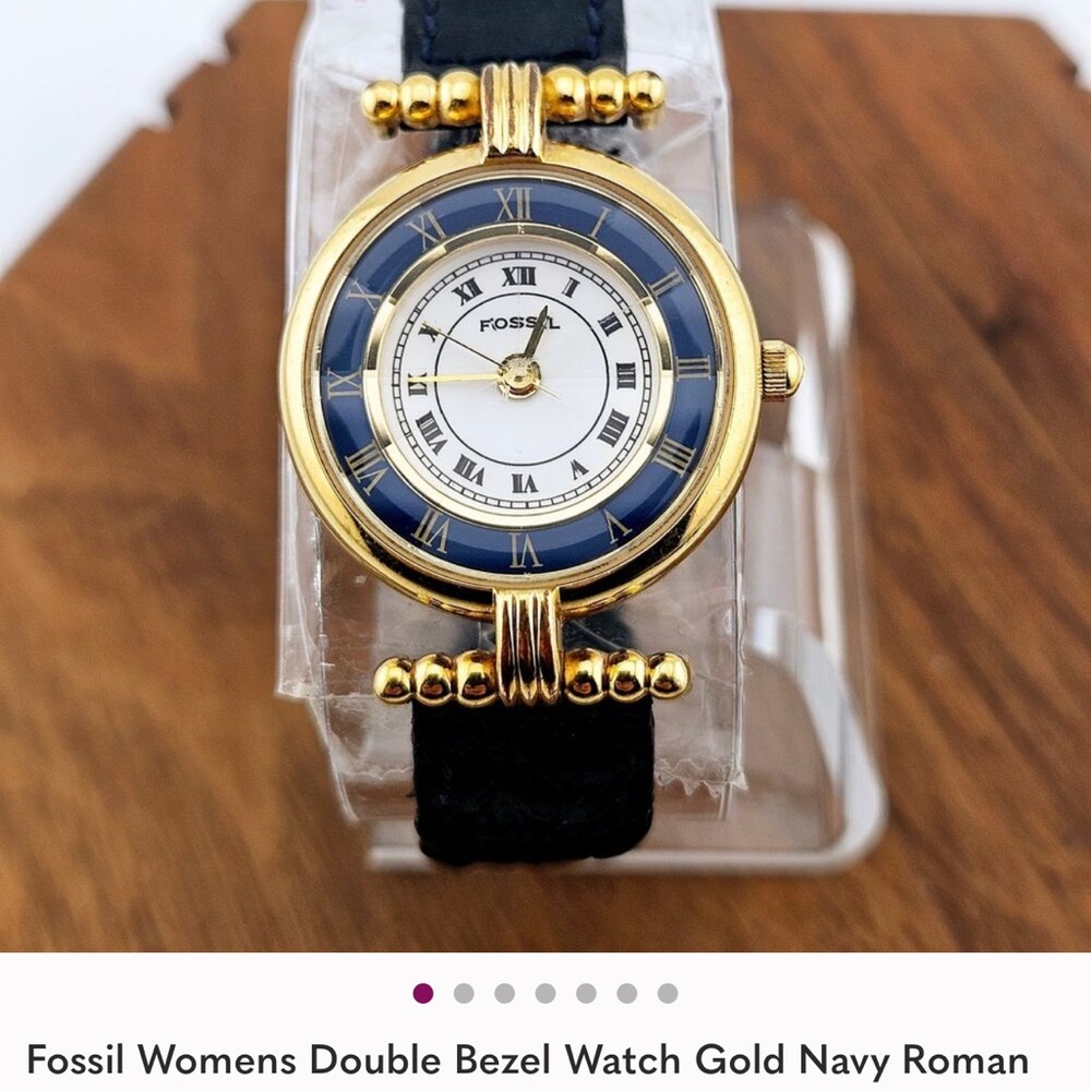 Fossil Gold and Blue Women's Watch